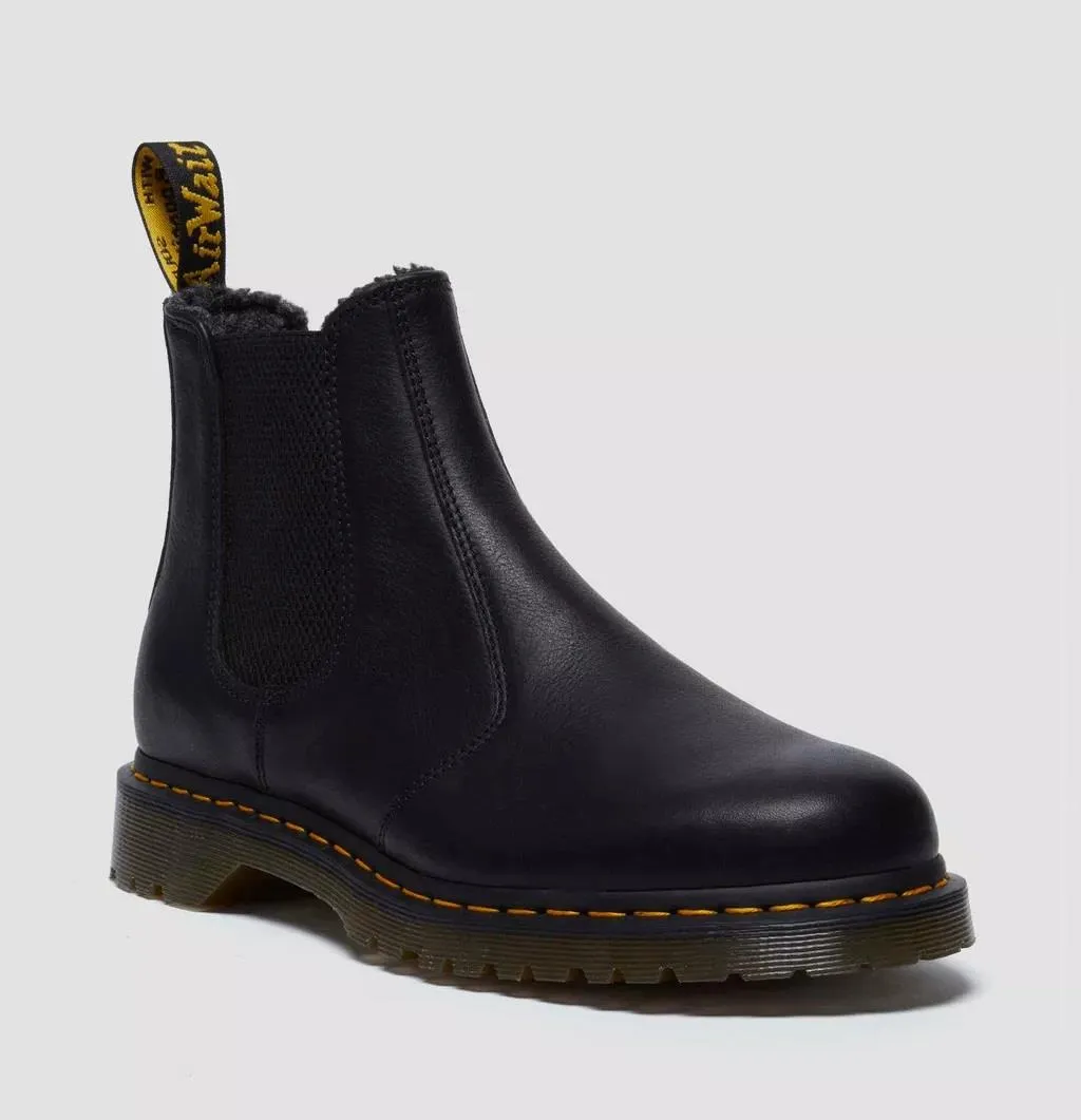 Dr. Martens Winterised 2976 WL Grizzly Leather Black Boots