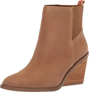 Dr. Scholl's Womens Mania Leather Almond Toe Booties Tan 7 Medium (B,M)
