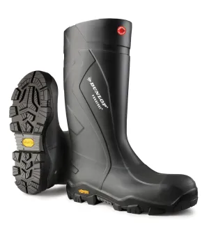 Dunlop Protective Footwear, Purofort  Expander full safety with Vibram sole Omega, 100% Waterproof Purofort Material, Lightweight and Durable Protective Footwear, Slip-Resistant, EC02A33.09, Size 9 US