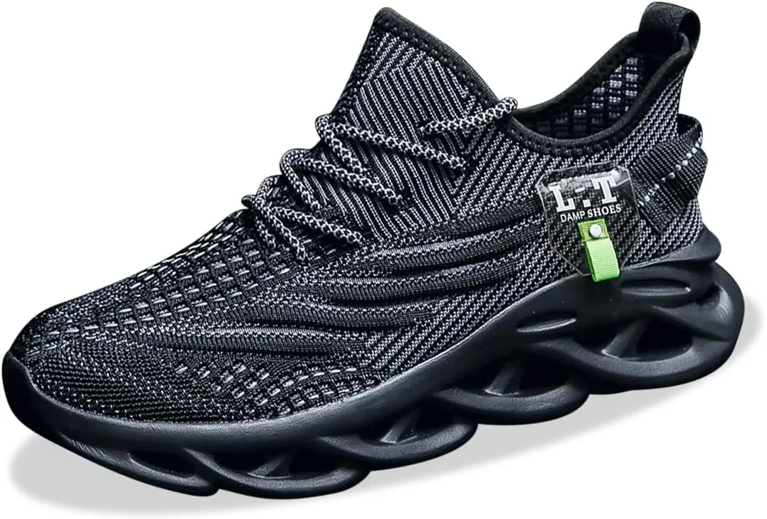 EGMPDA Men Shoes Running Slip On Tennis Walking Shoes Lightweight Breathable Sneakers for Gym Work Casual Soft Sole Trainers Non Slip Athletic Footwear Light_Green Size US 6.5