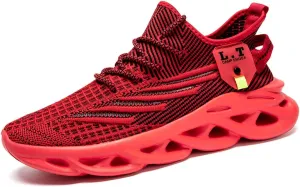 EGMPDA Men Shoes Running Slip On Tennis Walking Shoes Lightweight Breathable Sneakers for Gym Work Casual Soft Sole Trainers Non Slip Athletic Footwear Light_Green Size US 6.5