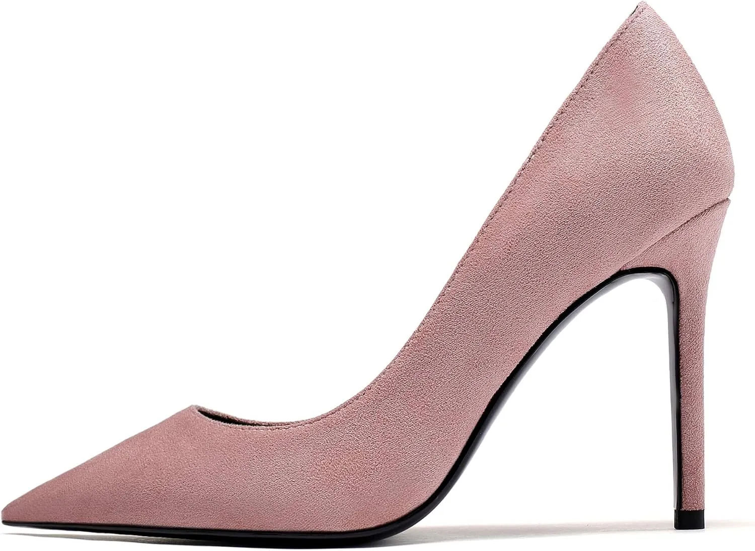 Eldof Womens Pointed Toe Pumps High Heel Stilettos Classic Slip On 4" Heels Wedding Party Office Pumps for Women
