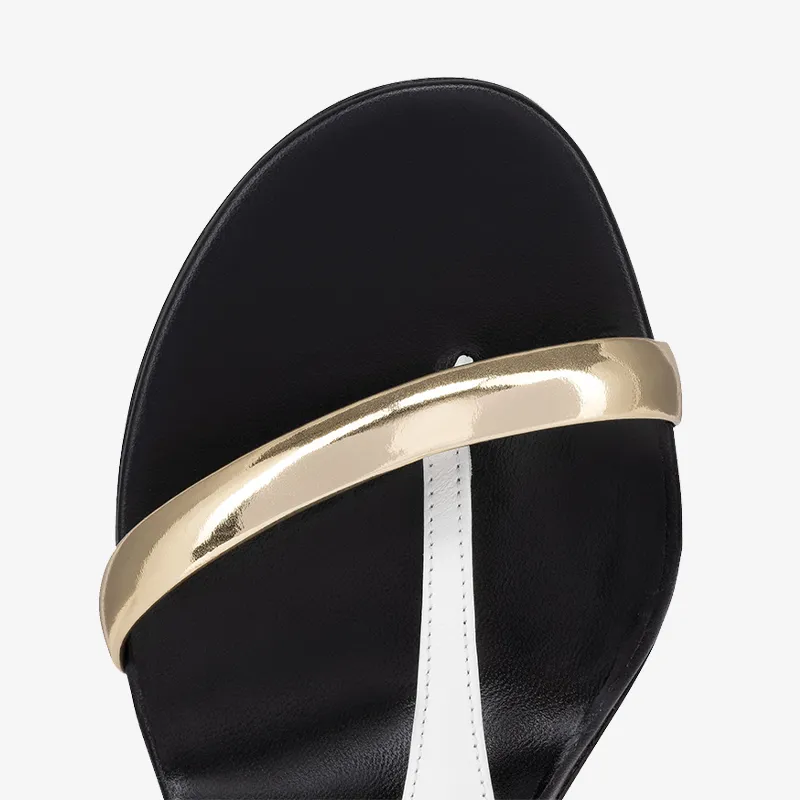 Elegant Multicolor Calf Leather Sandal