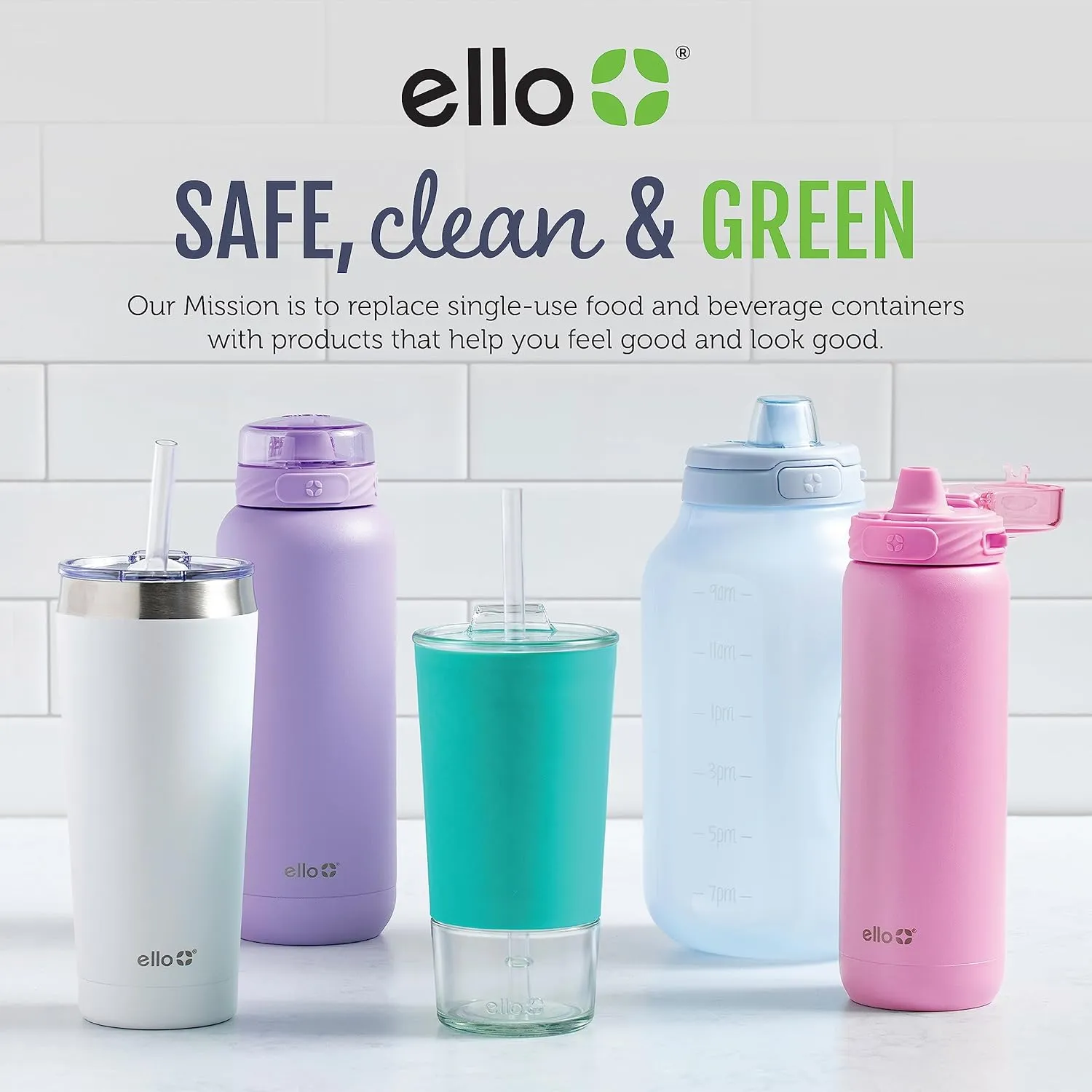 Ello DuraGlass Food Storage Glass Lunch Bowl Container - Meal Prep Container with Silicone Sleeve and Airtight Lid, 5 Cup, Lilac