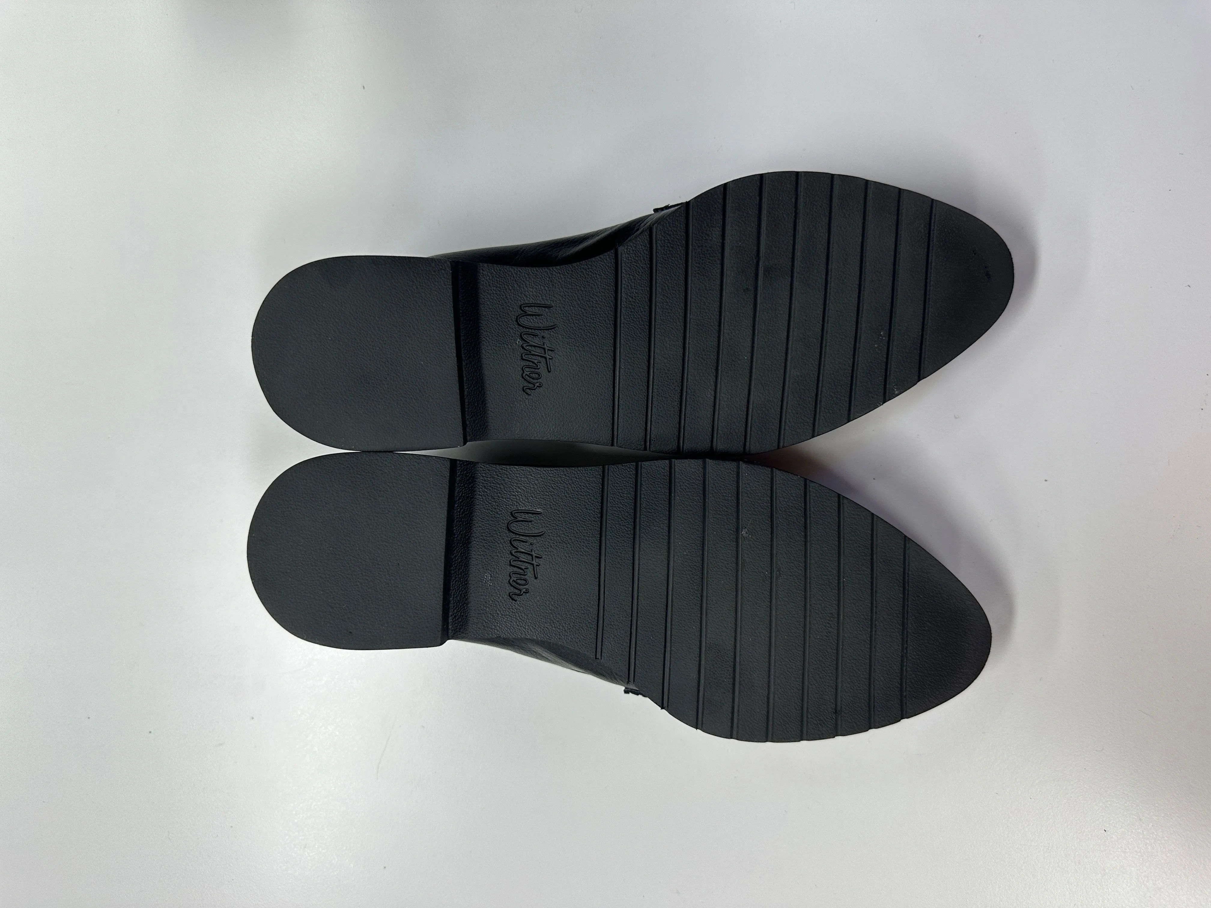 Espresso Black Leather Almond Toe Loafer