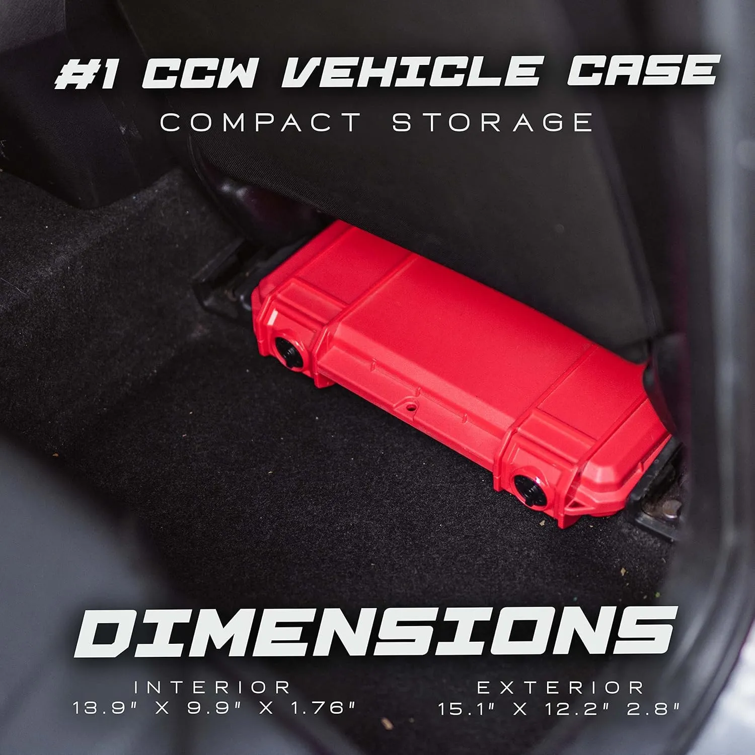 Evergreen 2 Pistol 4 Magazine Locking Discrete Compact Storage Protective Case - CCW/Travel Safe/Mil Spec/Waterproof/USA Made - for Pistol/Firearm Storage and Carry
