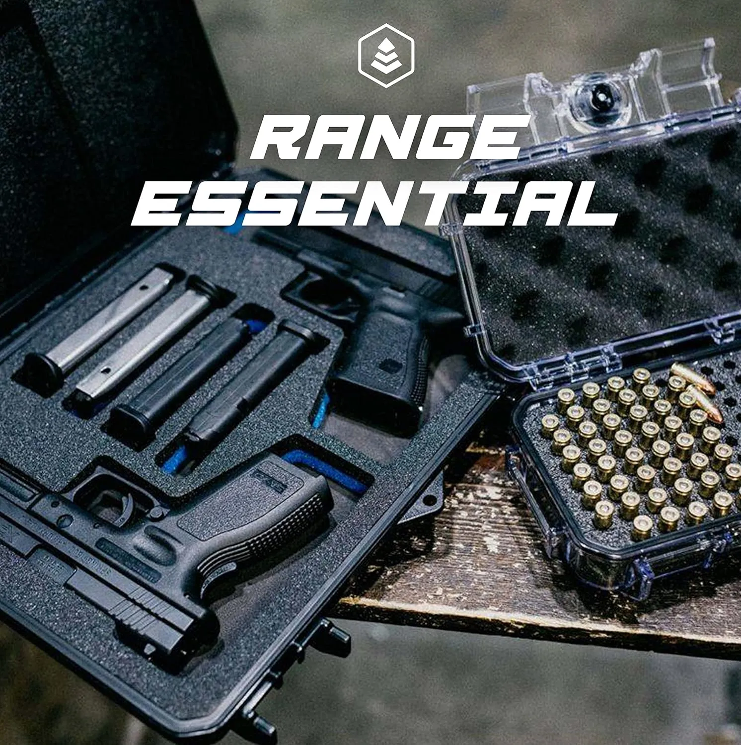 Evergreen 2 Pistol 4 Magazine Locking Discrete Compact Storage Protective Case - CCW/Travel Safe/Mil Spec/Waterproof/USA Made - for Pistol/Firearm Storage and Carry