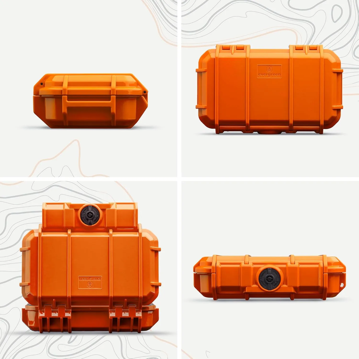 Evergreen X National Parks 56 EDC Dry Box Protective Case - National Parks Gift - for Phones, Camping, Travel, Adventure (Utah, Bryce Canyon, Arches, Zion, Orange)