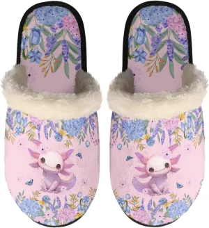 Fall Fuzzy Slippers for Man Anti-Skid Slippers for Women Indoor Fluffy Ultra Soft House Slippers for Autumn Winter