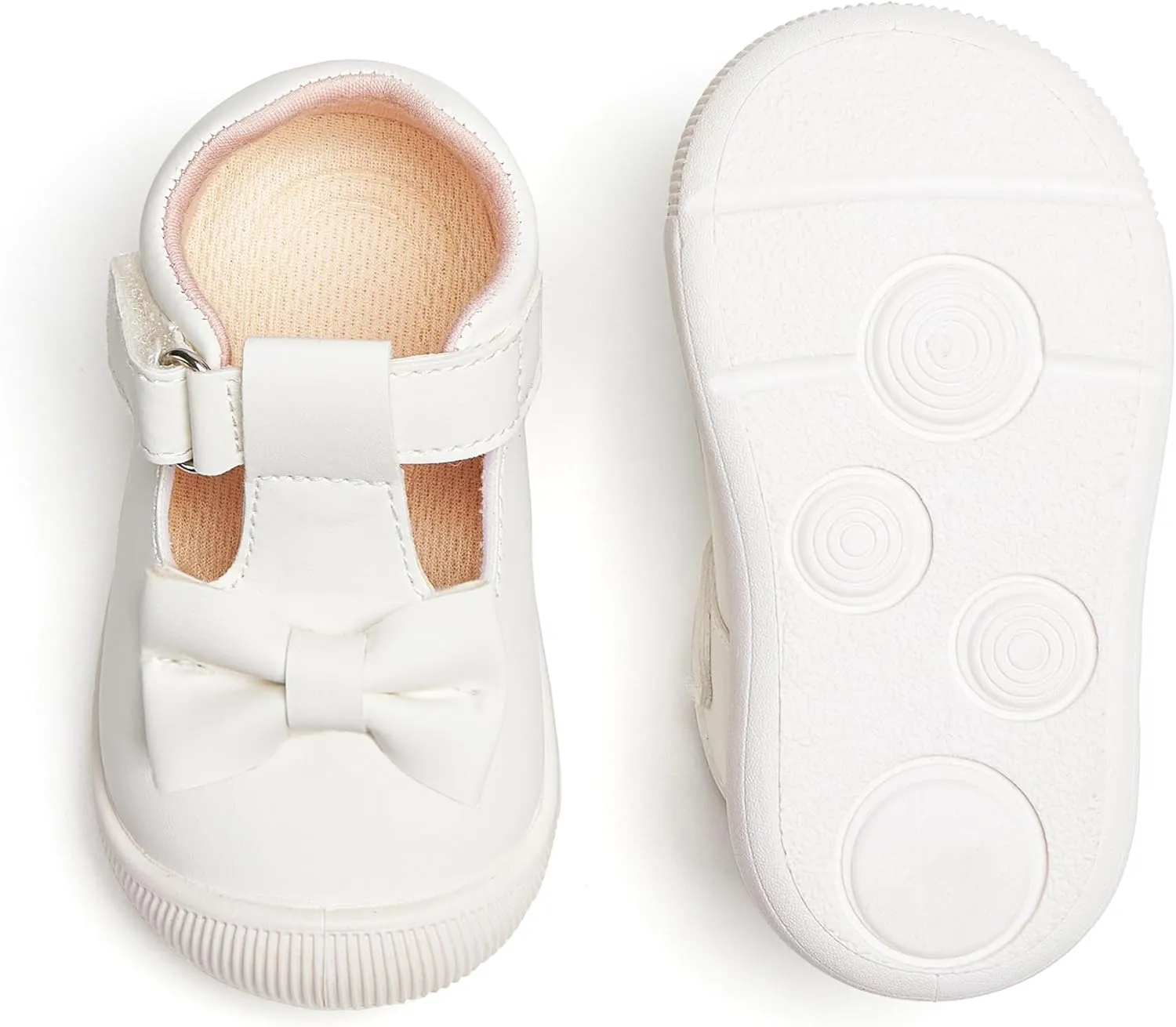 Felix & Flora Soft Sole Baby Dress Shoes - Infant Baby Walking Shoes Moccasinss Rubber Sole Crib Shoes