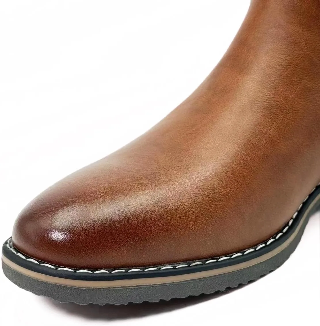 Finishing & Sewing Men's Chelsea Boots, Smart Casual Slip On Ankle Boots