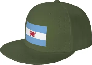 Flag of The Welsh Colony in Patagonia Baseball Cap for Men Women Snapback Hat Adjustable Flat Bill Hats