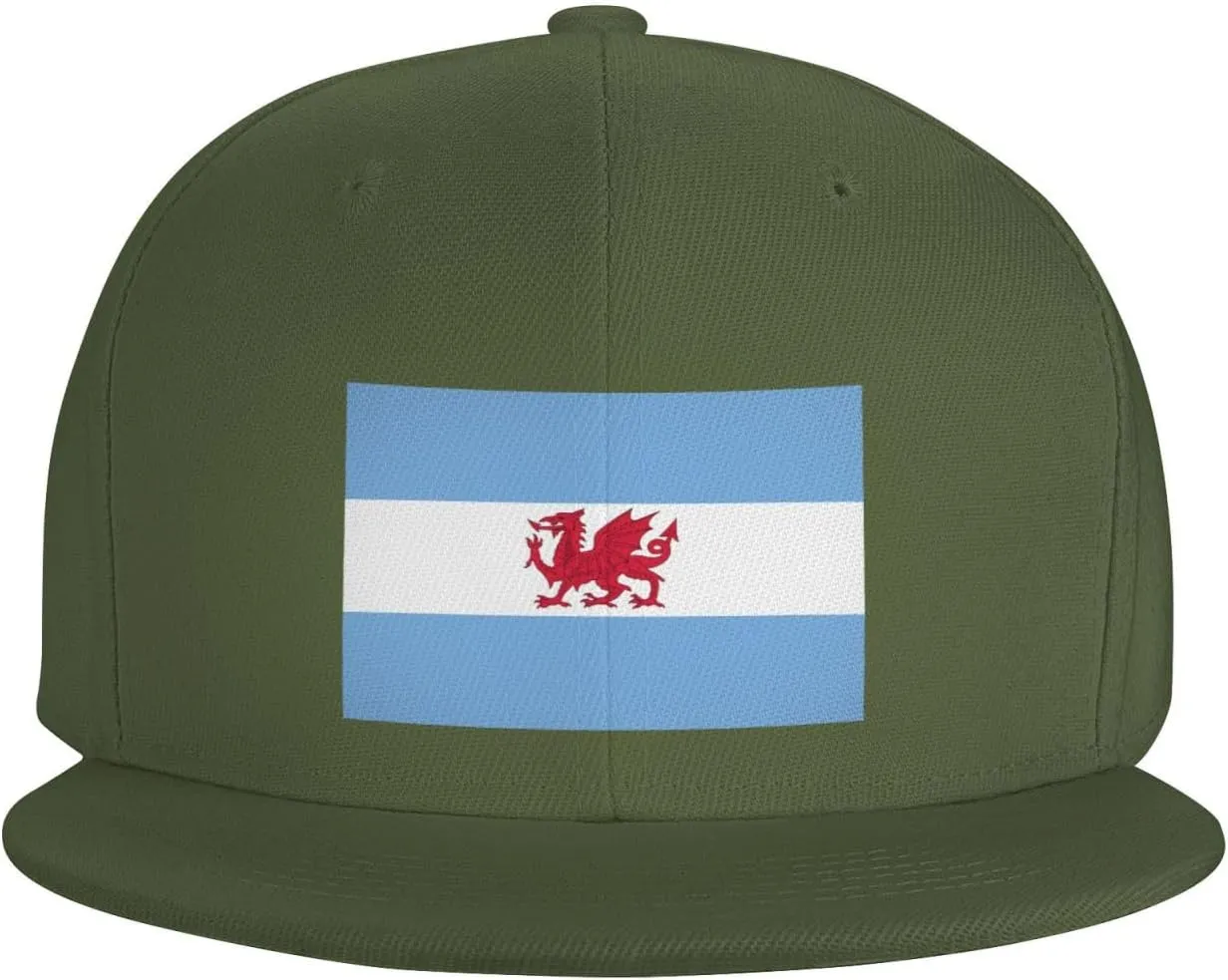 Flag of The Welsh Colony in Patagonia Baseball Cap for Men Women Snapback Hat Adjustable Flat Bill Hats
