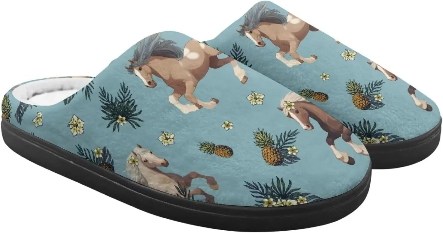 Flashideas Toddler Slippers Kids Fur Lined Warm Slip On Home Slippers Soft Plush Slippers