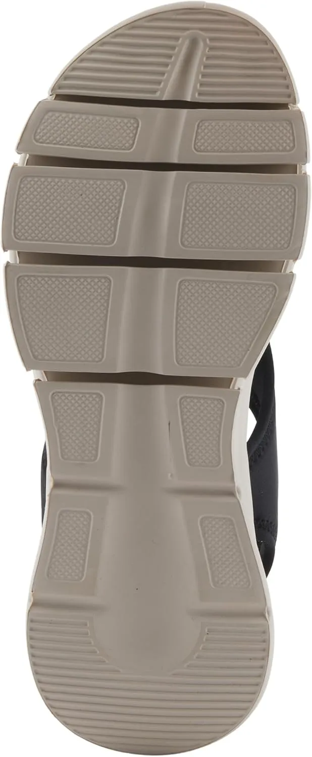 Flexus Women's GUZMAN Ankle Strap Sandals – Lycra Slip-On with Cushioned Footbed and Sporty EVA Outsole
