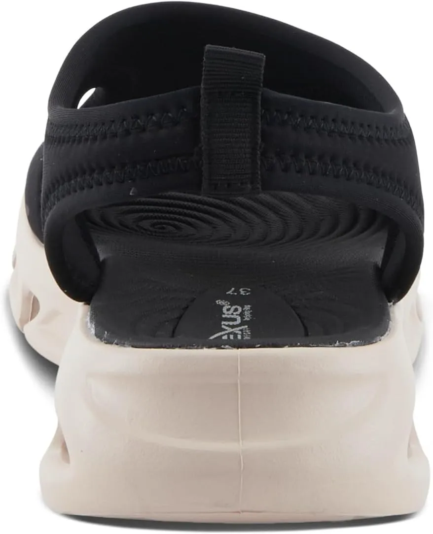 Flexus Women's GUZMAN Ankle Strap Sandals – Lycra Slip-On with Cushioned Footbed and Sporty EVA Outsole