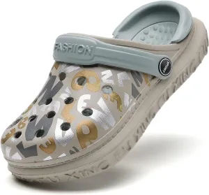 FLIOZY Kid's Garden Clogs Boys Girls Sandals Summer Beach Slip on Water Shoes Lightweight Pool Shower Slippers