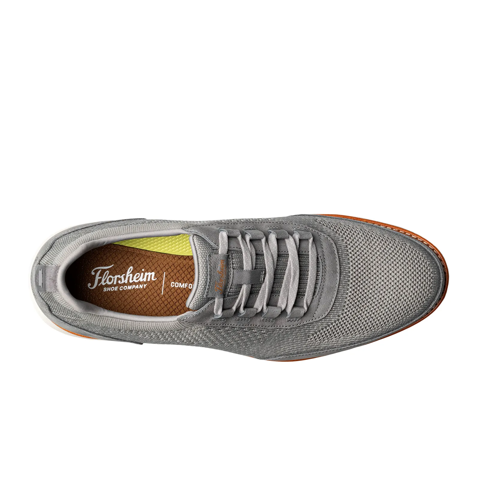 Florsheim Launch Knit Elastic Lace Slip On (Men) - Gray