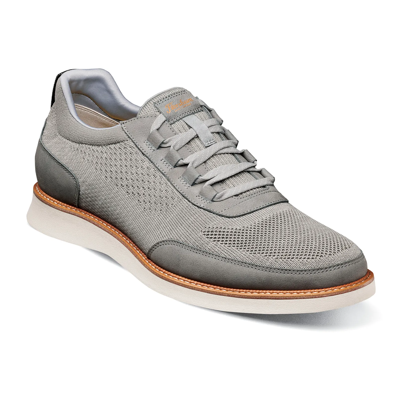 Florsheim Launch Knit Elastic Lace Slip On (Men) - Gray