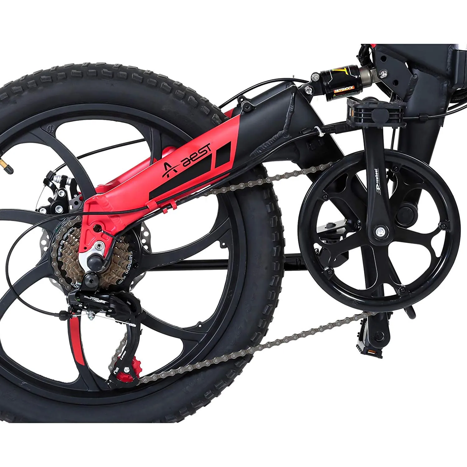 Foldable Aluminium Electric Bicycle With Pedal Assist 48 v