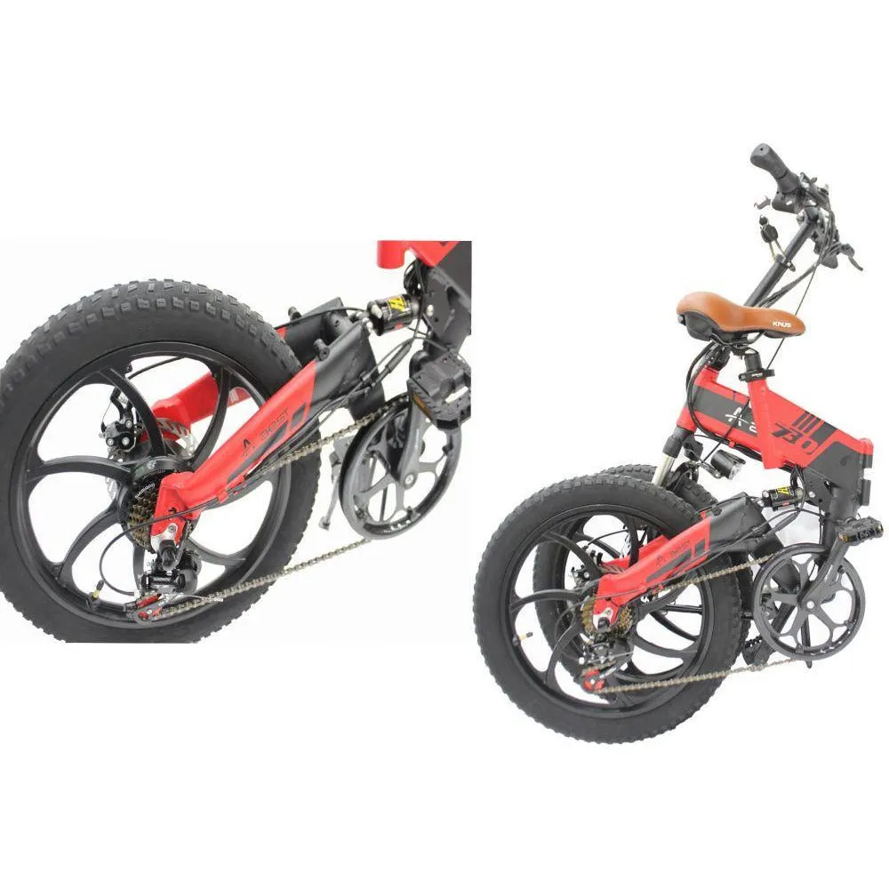 Foldable Aluminium Electric Bicycle With Pedal Assist 48 v