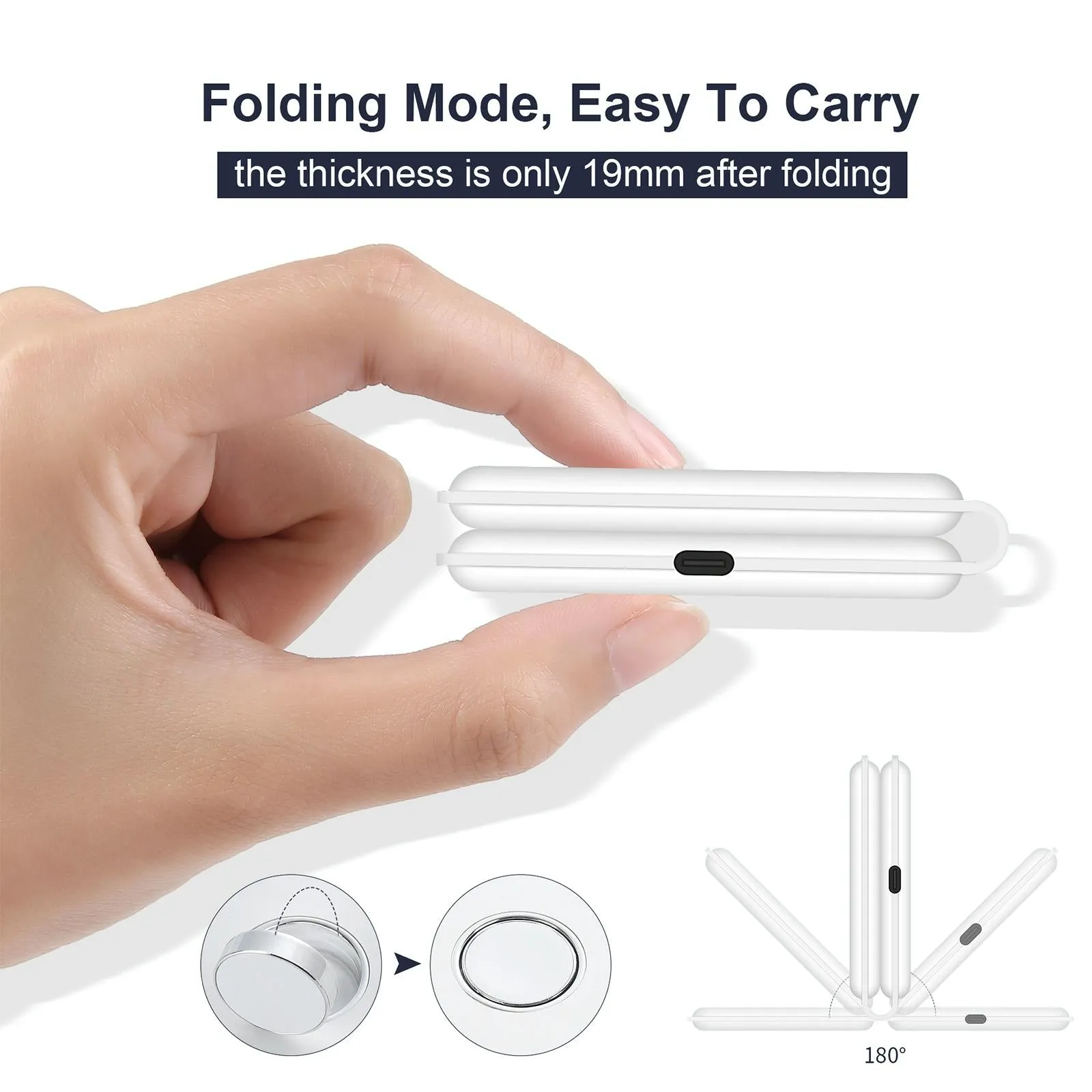 Foldable Dual Wireless Charger For Phones Iwatch Airpods