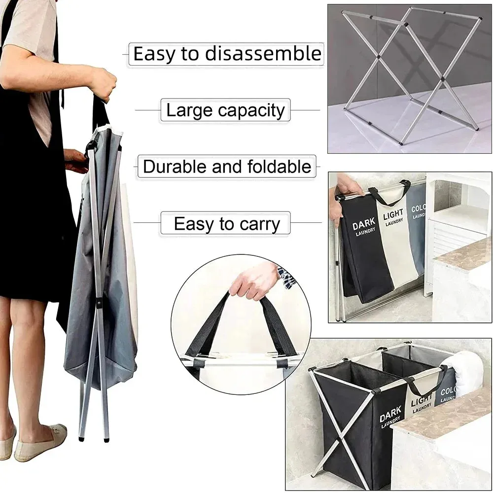 Foldable Laundry Hamper with Storage