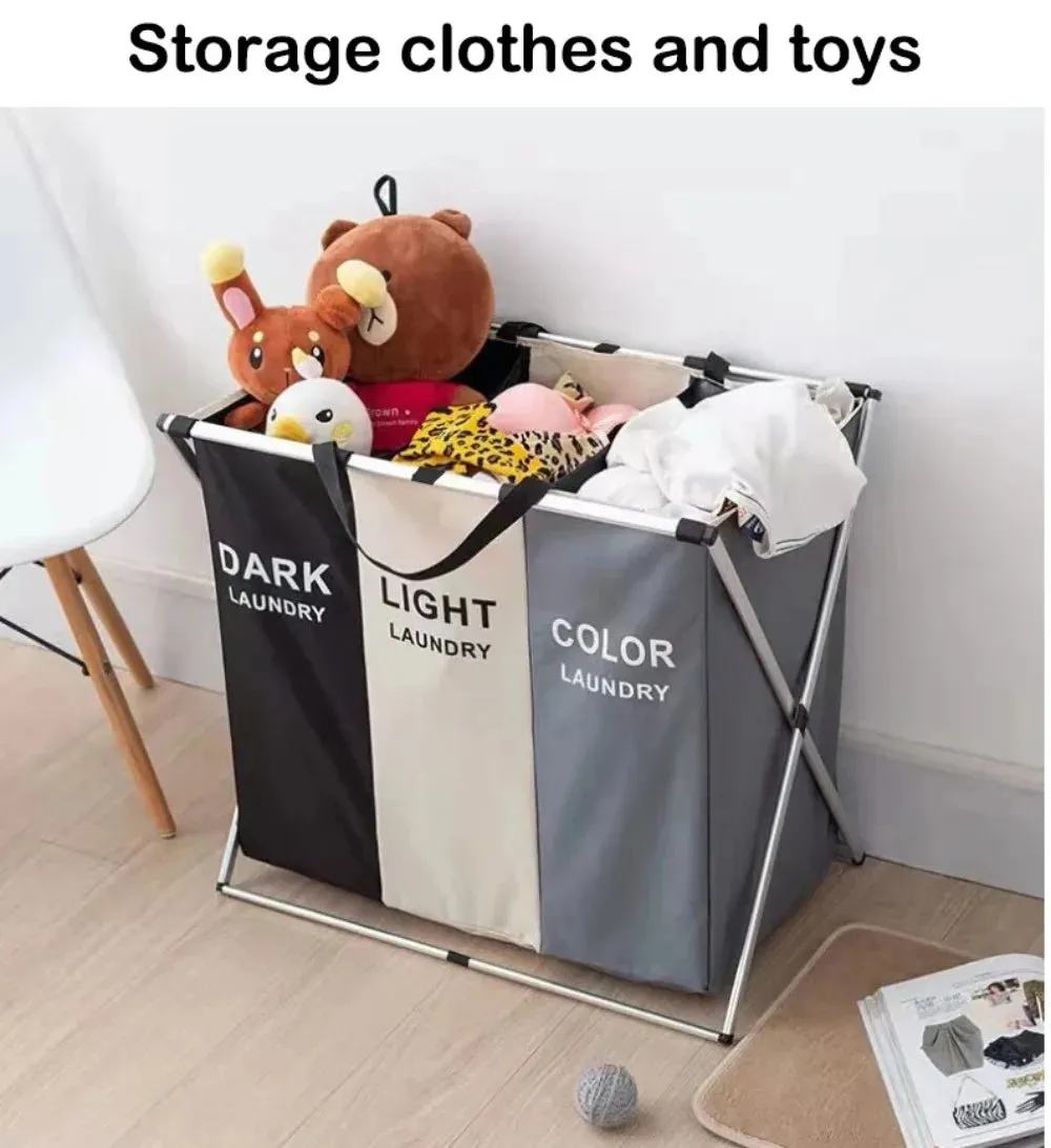 Foldable Laundry Hamper with Storage