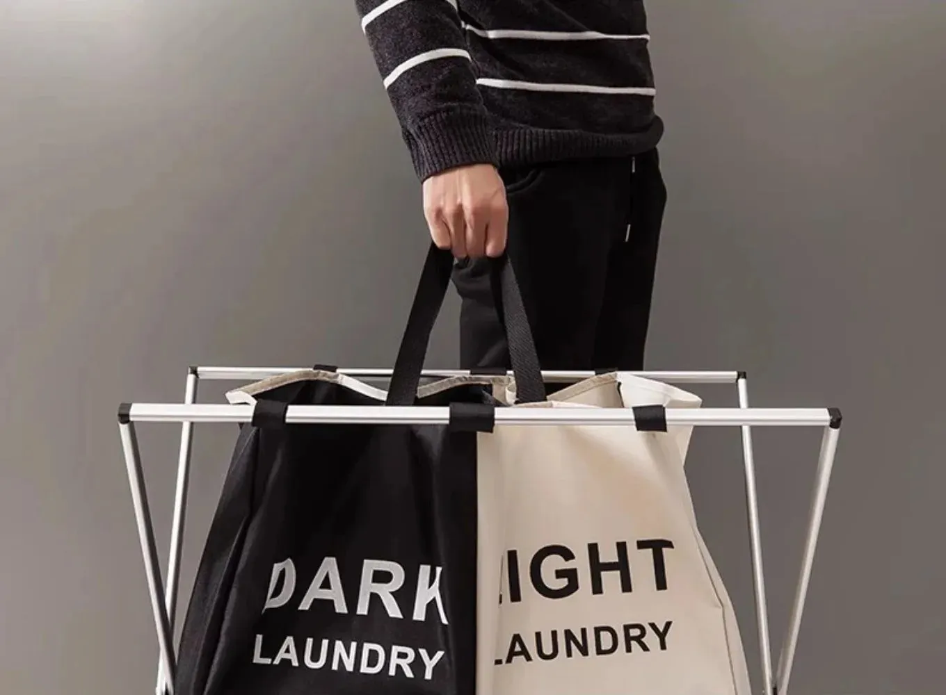 Foldable Laundry Hamper with Storage
