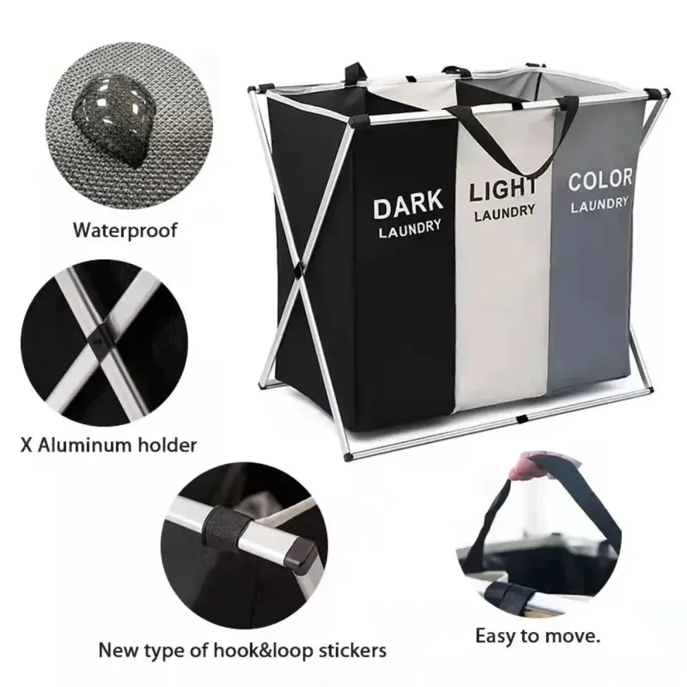 Foldable Laundry Hamper with Storage
