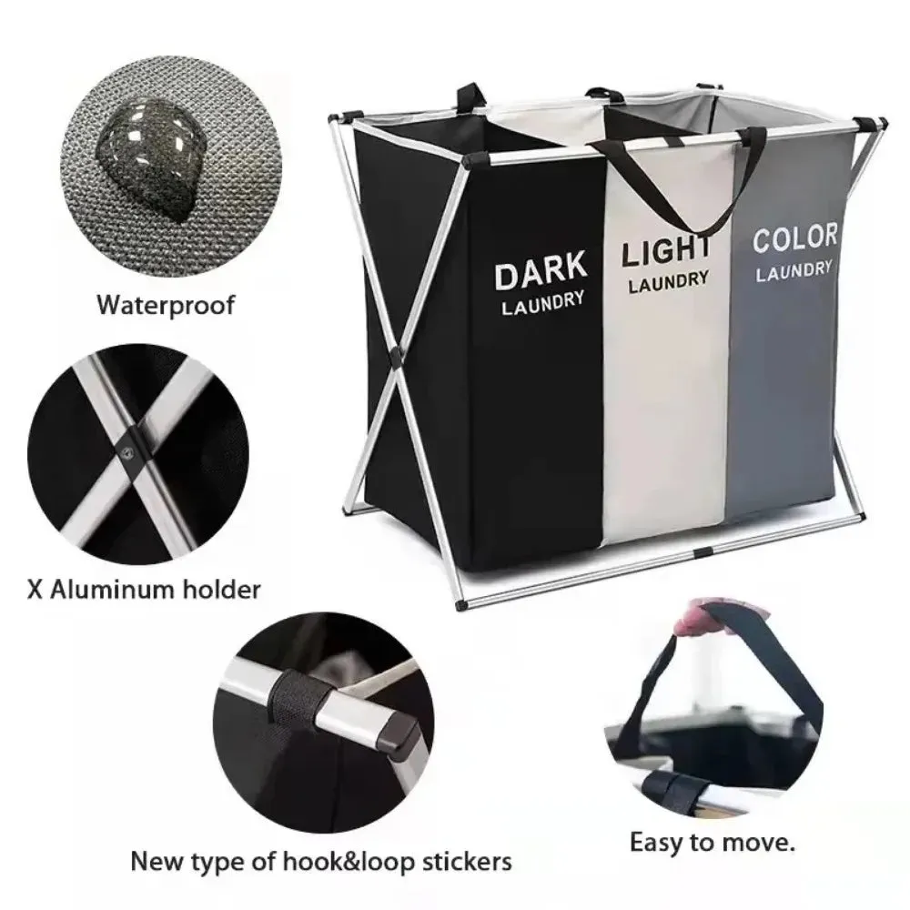 Foldable Laundry Hamper with Storage