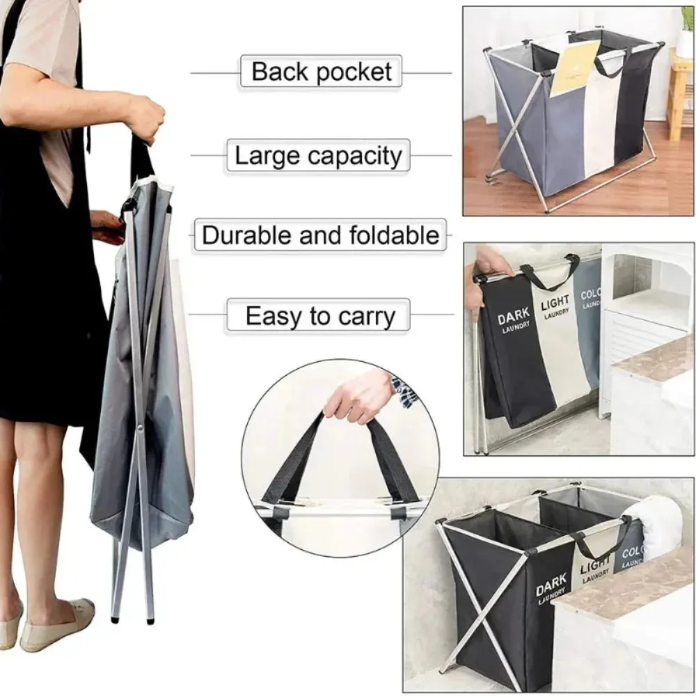 Foldable Laundry Hamper with Storage