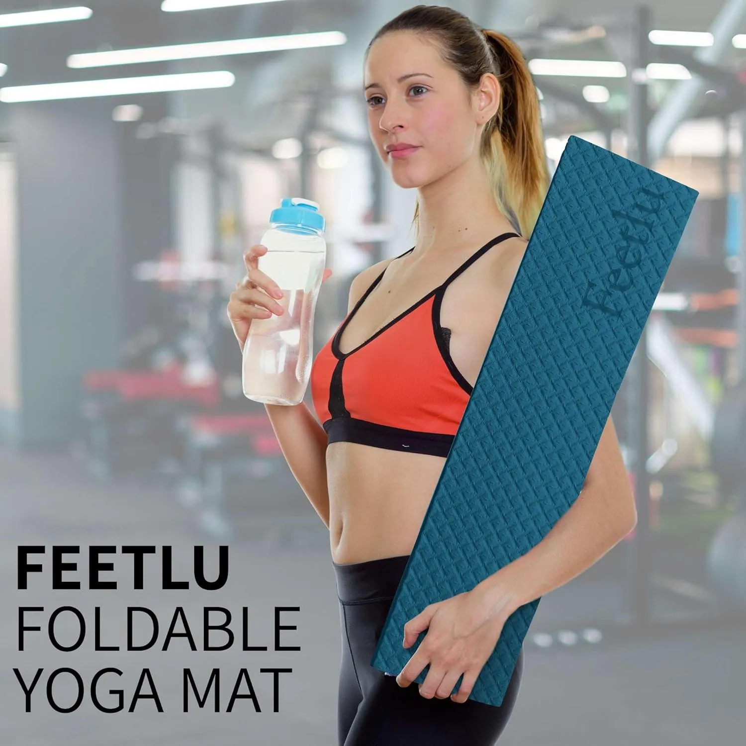 Foldable Yoga Exercise Mat – Lightweight, Anti-Slip, and Easy to Store for Yoga, Pilates, Home Workouts, and Floor Exercises