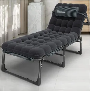 Folding Bed Lunch Office Lunch Bed Simple Leisure Accompanying Bed Outdoor Single Multifunctional Recliner Folding Bed