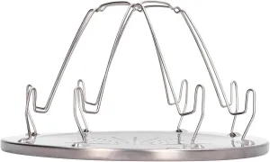 Folding Camp Stove Toaster, Stainless Steel Camping Toast Holder for Bread, Portable Toast Rack for Outdoor Picnic