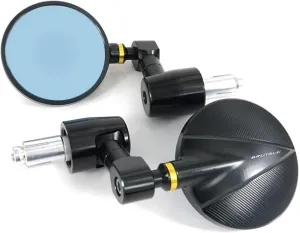 for MV Agusta Brutale 675 2013-2019 910 2006-2008 800 1090 RR Motorcycle CNC Handle Bar Rearview Side Mirrors Bar End Mirror(Gold)