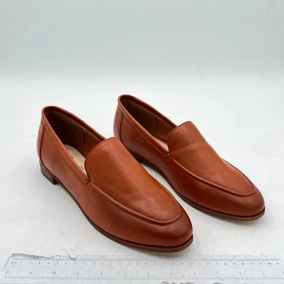 FOWT Coffe Wide Width Loafer Shoes Slip On High Block Stripped Heel Loafer Shoes
