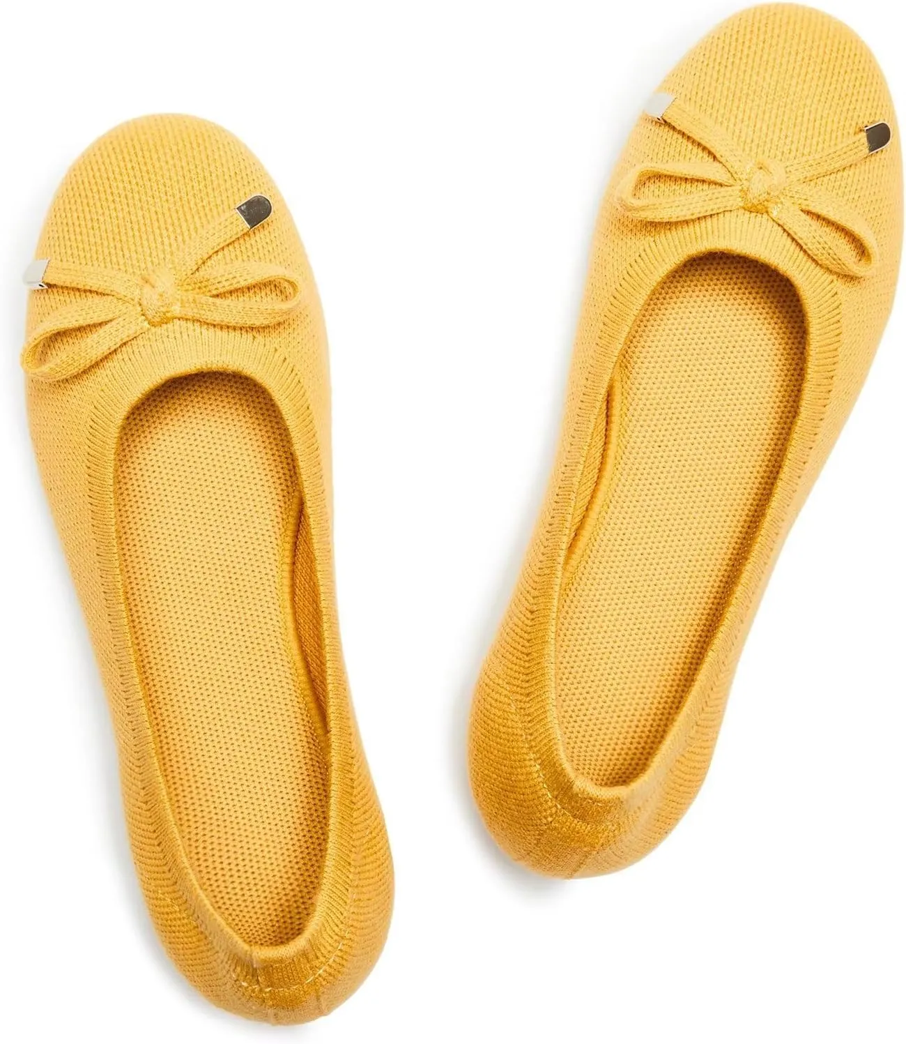 Frank Mully Women's Ballet Flats Round Toe Walking Flats Slip On Work Shoes Knitted Flats Shoes for Woman Soft Lightweight