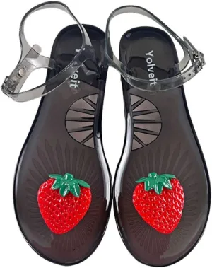 Fruit Flat Sandals Jelly Beach Casual Sandals