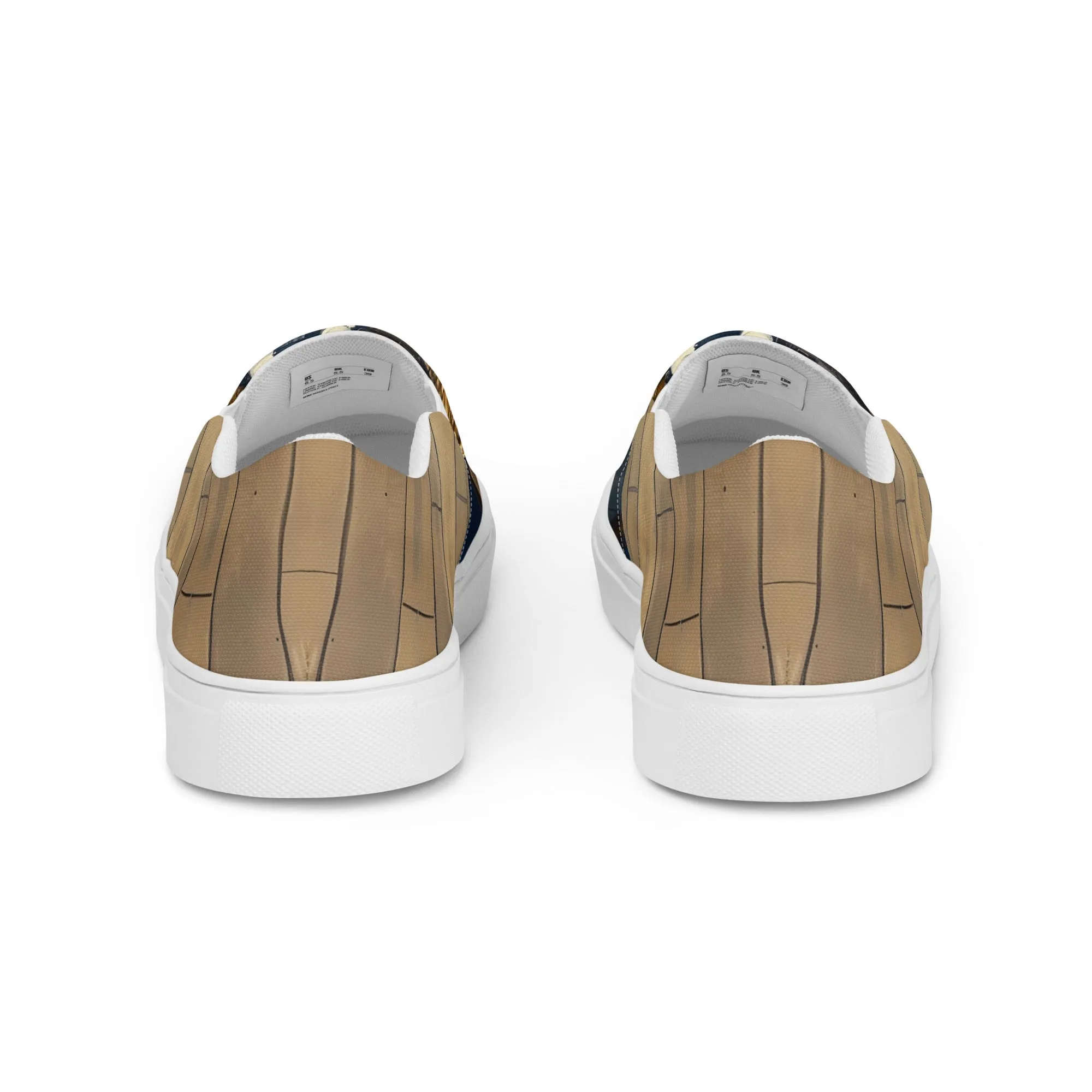 Furry Friend in Robe Women’s slip-on canvas shoes