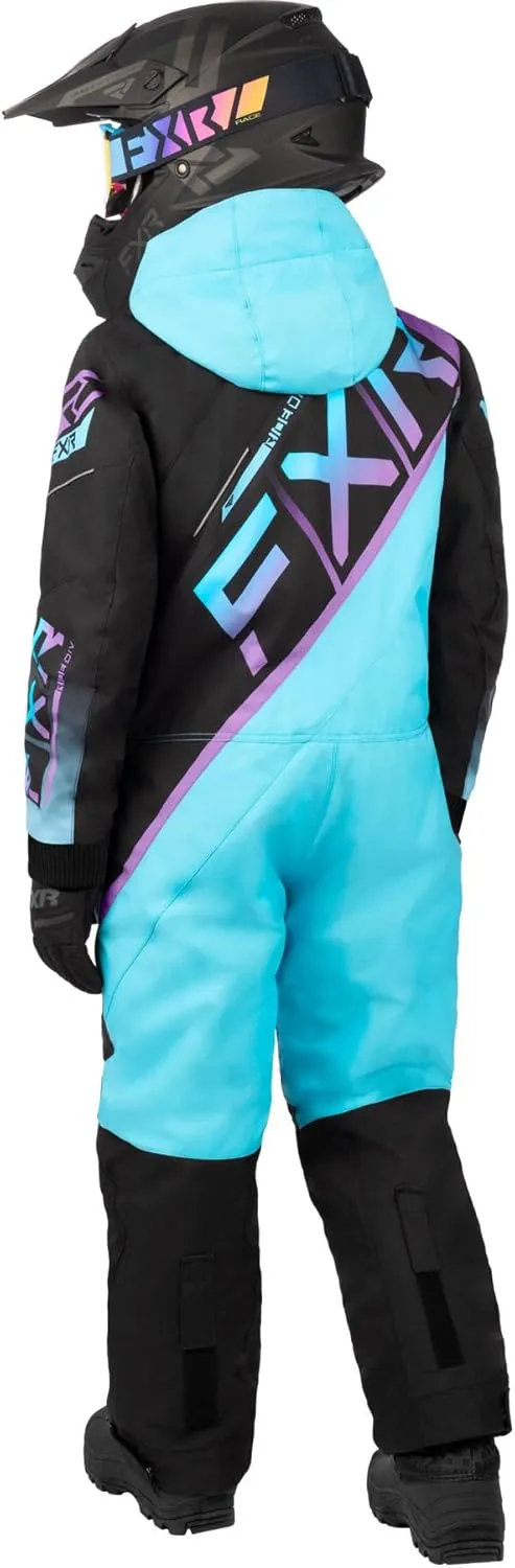 FXR Children's CX Snowsuit/Monosuit 2025 (Black/Sky/Lilac Fade - 8)
