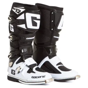GAERNE SG-12 BLACK/WHITE BOOTS