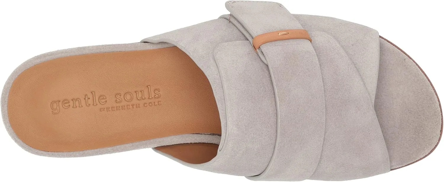 Gentle Souls by Kenneth Cole Women's Lavern Lightweight Platform Strap Slide Sandal