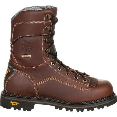 Georgia Boot AMP Lt Logger Composite Toe Low Heel Waterproof Mens Work Boot GB00238 **ONLINE ONLY