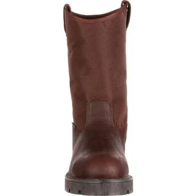 Georgia Boot Brown Homeland Steel Toe Waterproof Men's Work Boot G111 **ONLINE ONLY