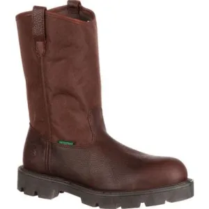 Georgia Boot Brown Homeland Steel Toe Waterproof Men's Work Boot G111 **ONLINE ONLY