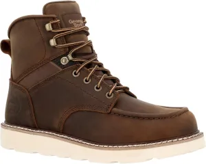 Georgia Boot Core 37 Wedge Steel Toe Work Boot, Brown, Size 10.5(M)