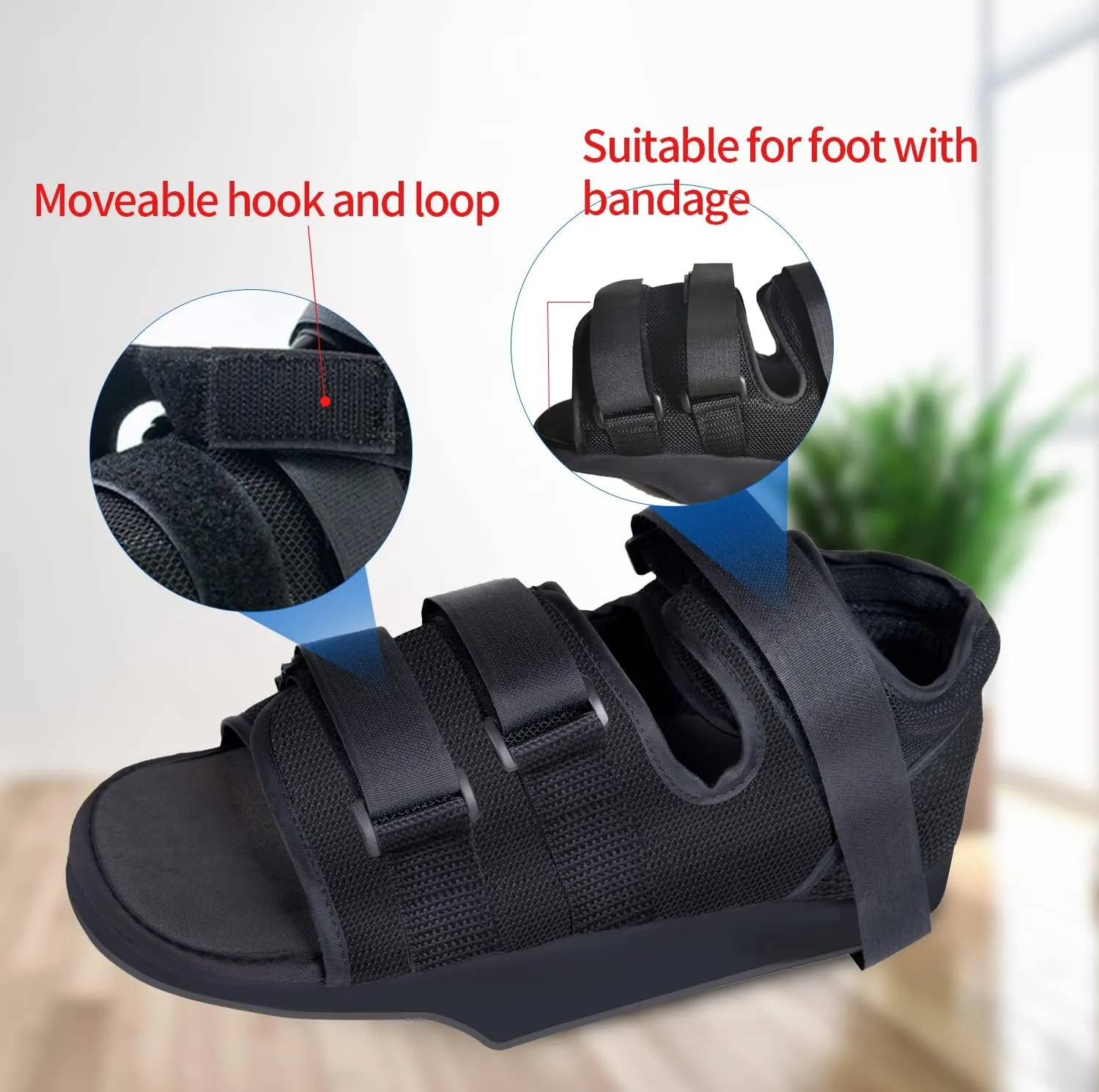 GHORTHOUD Post op Shoes for Broken Toe Surgery Forefoot Offloading Healing Boot Post Surgical Wedge Foot Splint for Surgery for Children Kids (Small)