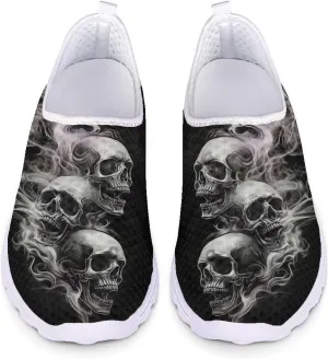 GIFTPUZZ Women Men Casual Non Slip Comfort Walking Shoes Soft Lightweight Slip On Sneakers