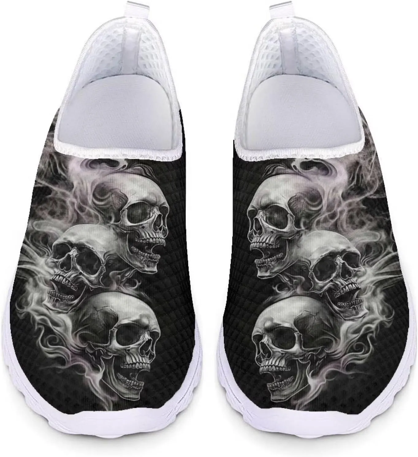 GIFTPUZZ Women Men Casual Non Slip Comfort Walking Shoes Soft Lightweight Slip On Sneakers